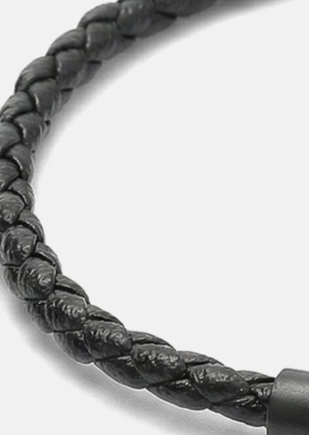 Læderarmbånd Obsidian Loop