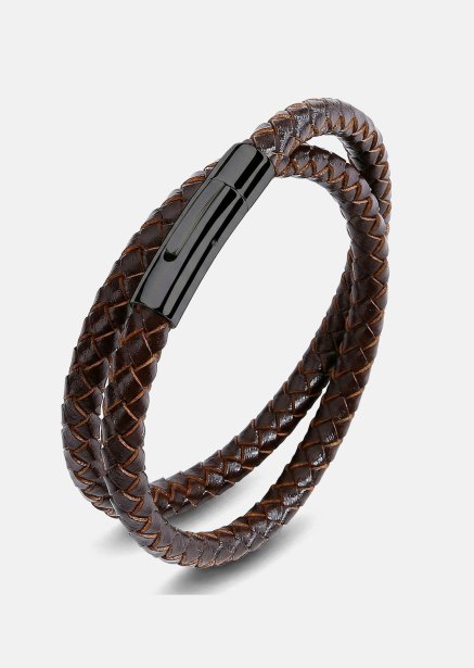Læderarmbånd Vigor Weave