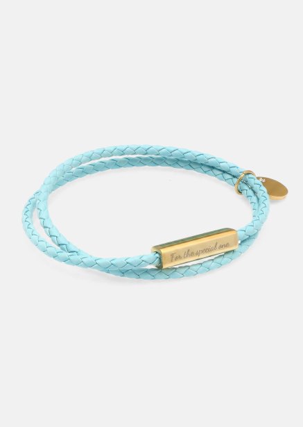 Læderarmbånd Azure Charm