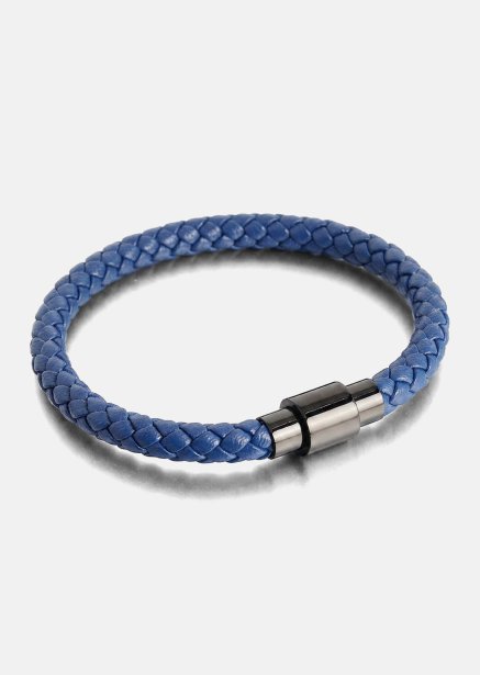 Læderarmbånd Noble Blue