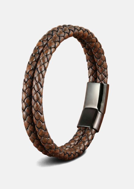 Læderarmbånd Titan Tangle