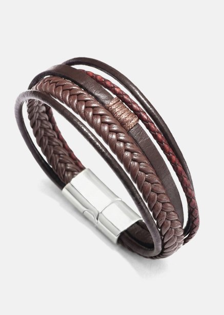 Læderarmbånd Horizon Weave