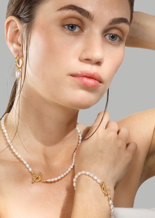 Halskæde Classic Pearl - 18k Forgyldt
