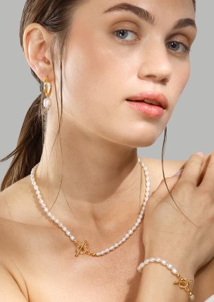 Halskæde Classic Pearl - 18k Forgyldt