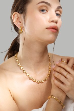 Halskæde Bold Chain - 18k Forgyldt