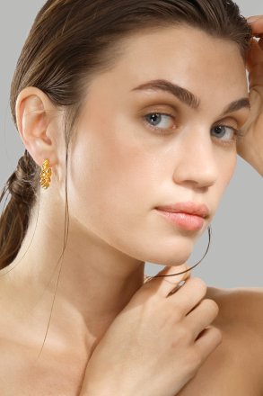 Ørering Twist of Gold - 18k Forgyldt
