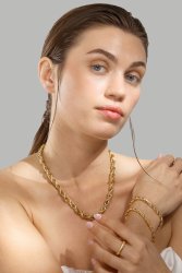 Armbånd Twistad Elegans - 18k Forgyldt