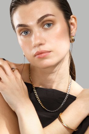 Ørering Duo Glow - 18k Forgyldt