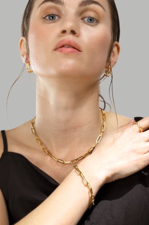 Ring Bold Chain - 18K Forgyldt