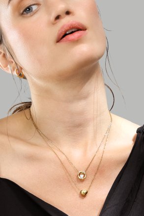 Halskæde Heart of Gold – 18k Forgyldt