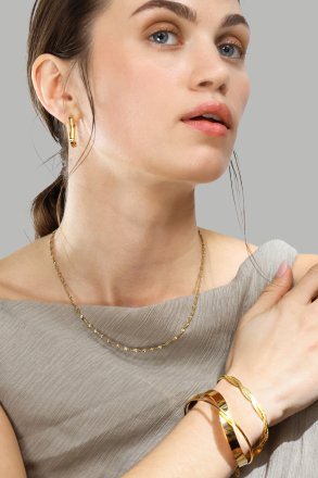 Ørering Edge Hoops - 18k Forgyldt