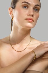 Øreringe Elegans – 18k Forgyldte