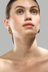 Øreringe Gilded Drop – 18k Forgyldte