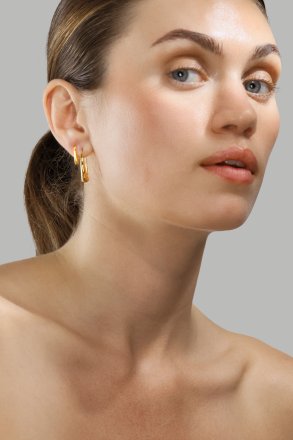 Ørering Golden Drop - 18k Forgyldt