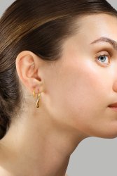 Ørering Golden Drop - 18k Forgyldt
