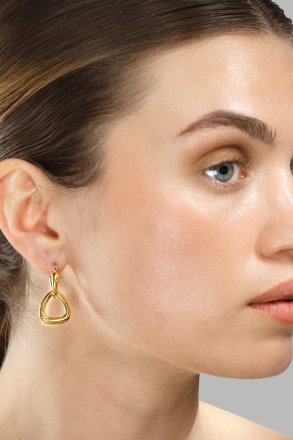 Øreringe Elegant Drop – 18k Forgyldte
