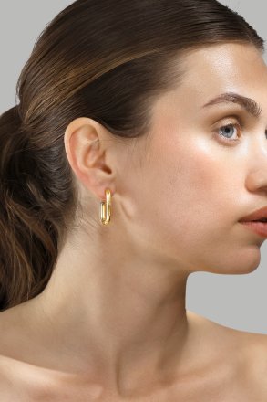 Ørering Golden Flow - 18k Forgyldt