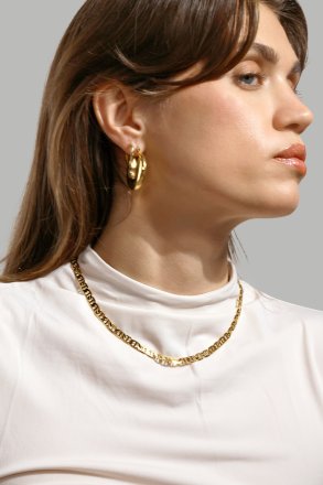 Halskæde Bold Link Chain - 18k Forgyldt