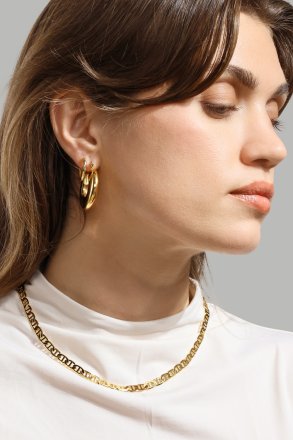 Halskæde Bold Link Chain - 18k Forgyldt