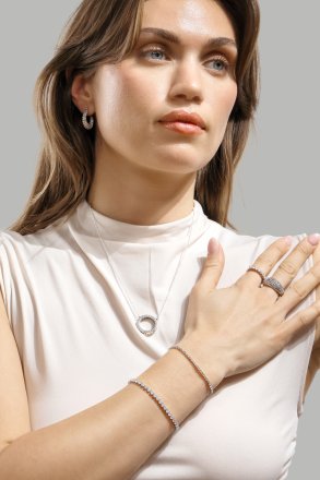 Stella Glimmer Ring - Forsølvet