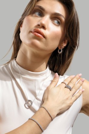 Stella Glimmer Ring - Forsølvet