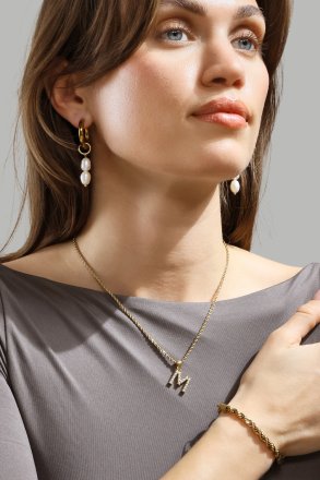 Amulet A-N Halskæde – 18k Forgyldt