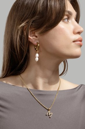 Amulet A-N Halskæde – 18k Forgyldt