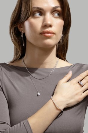 Ørering Celeste Drops - Forsølvet