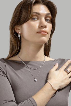 Ørering Celeste Drops - Forsølvet