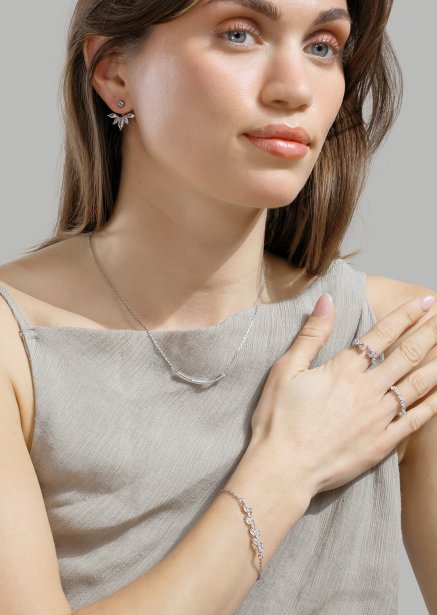 Bezel Glimmer Ring - Forsølvet