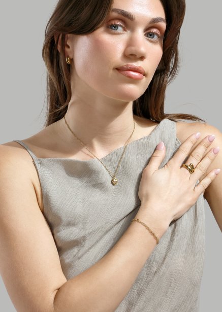 Halskæde Heartshine – 18k Forgyldt