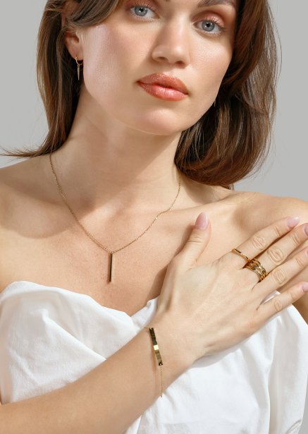 Armbånd Lineara - 18k Forgyldt