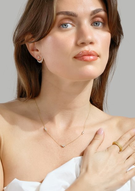 Ring Crystal Shimmer - 18k guldbelagt