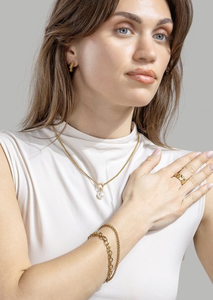 Armbånd Solid – 18k Forgyldt