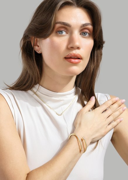 Armbånd Lumière Spark Stack - 18k Forgyldt
