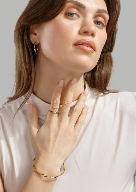 Ring Twist Whisper - 18k Forgyldt