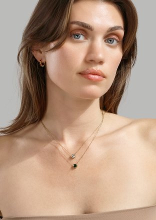 Ørering Multicolor Shine - 18k Forgyldt