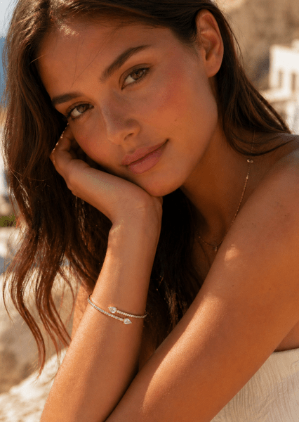 Armbånd Lumière Spark Stack - 18k Forgyldt