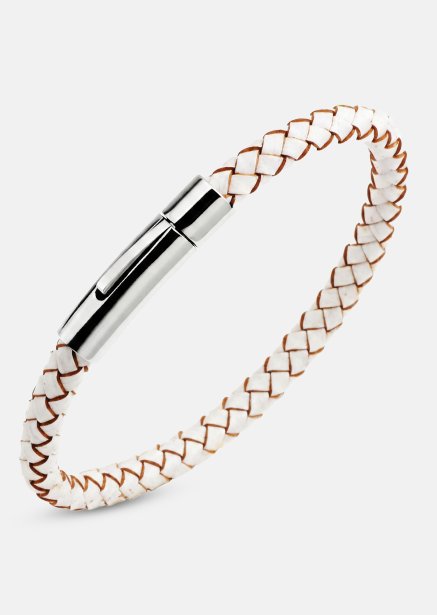 Læderarmbånd Ivory Knot