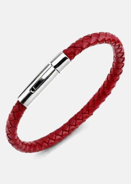 Læderarmbånd Crimson Arc