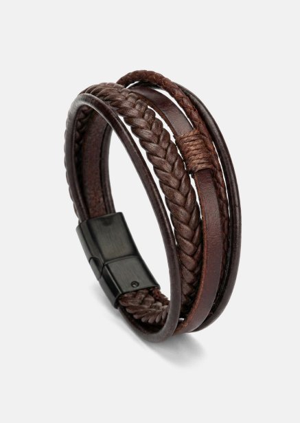 Læderarmbånd Brave Tangle