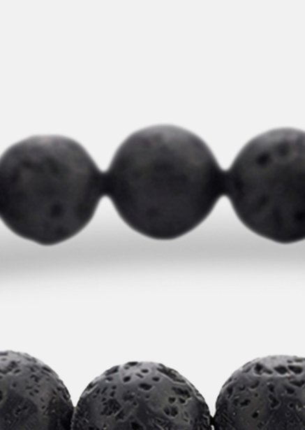Perlearmbånd Obsidian Thread
