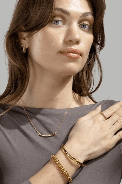 Armbånd Royal Braid - 18k Forgyldt