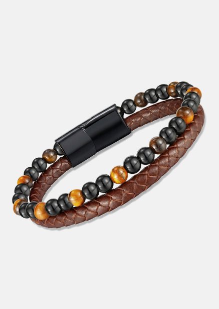 Læderarmbånd Legacy Weave