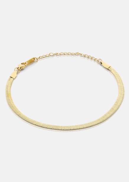 Armbånd Sleek Chain - 18k Forgyldt