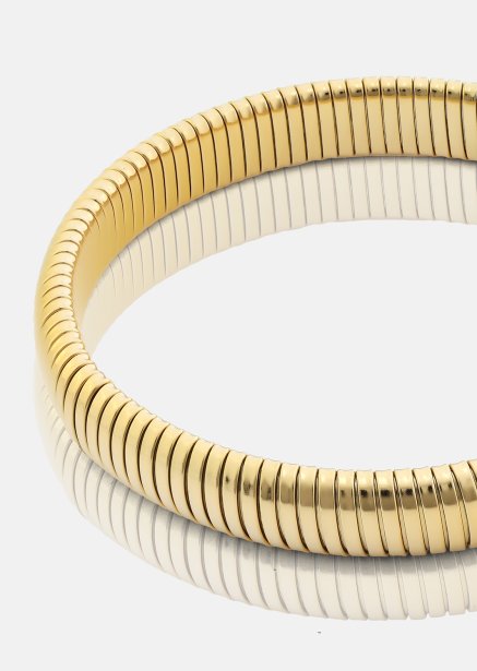 Armbånd Sculpted Coil - 18k Forgyldt