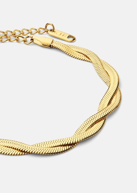 Armbånd Twist Glow - 18k Forgyldt