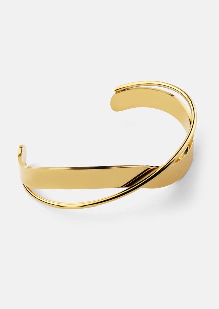Armbånd Twist Cuff - 18k Forgyldt