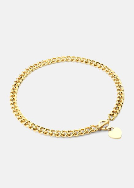 Luxe Circle Charm Necklace - 18k Forgyldt
