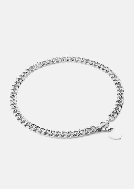 Luxe Circle Charm Necklace - Forsølvet